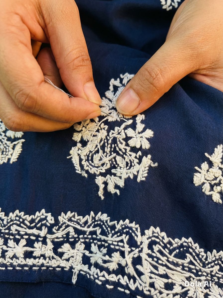 The 32 Stitches of Heritage: Unveiling the Mastery Behind Famaza’s Chikankari