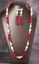 Real crystal beaded/MOP Mala Set | Regal Jewellery– Famaza Couture
