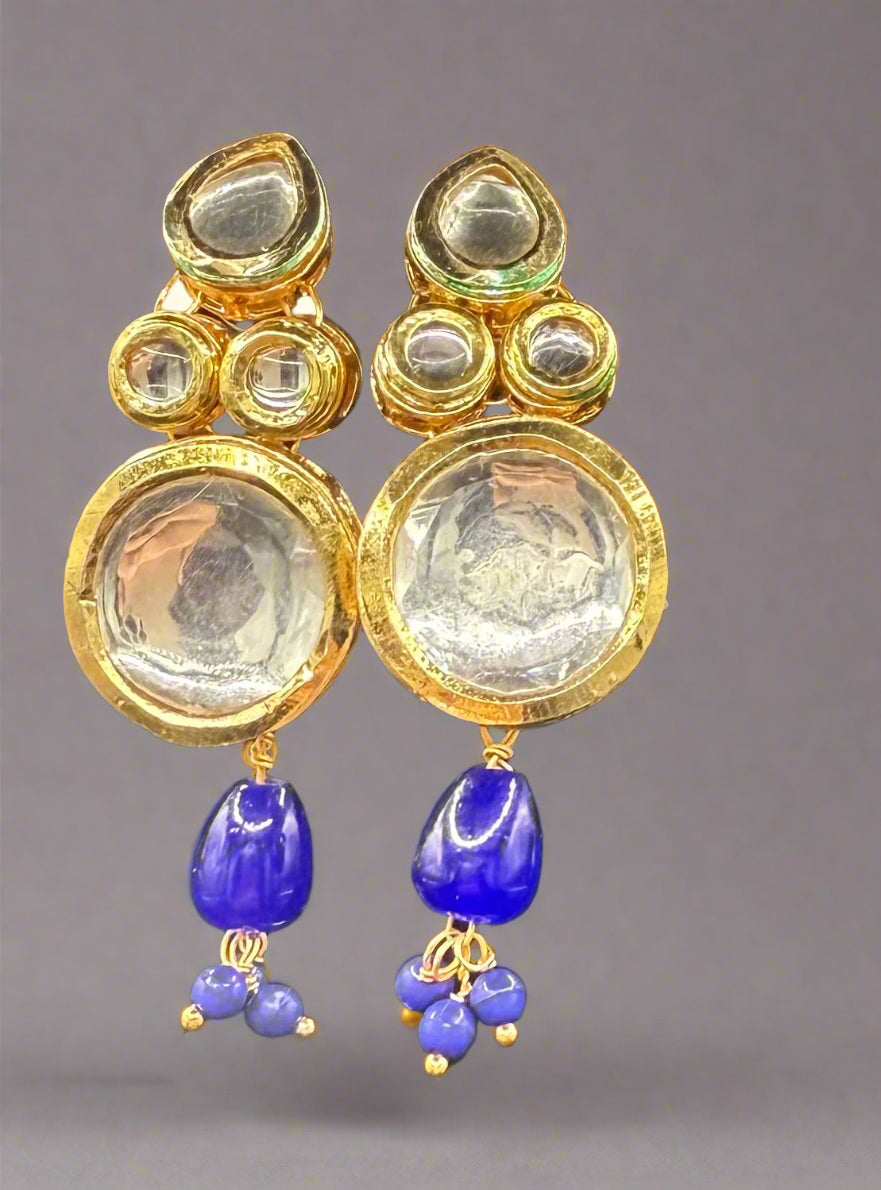 Tanjore Art Meenakari Kundan Rani Mala Set | Regal Bridal Necklace – Famaza Couture