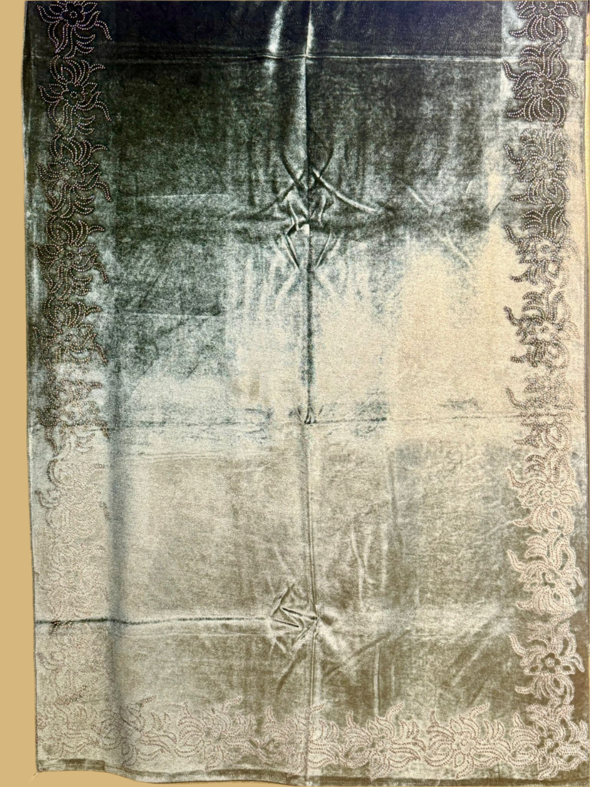 Exquisite Velvet stole with Swarovski work| Elegance for Winter – Famaza Couture