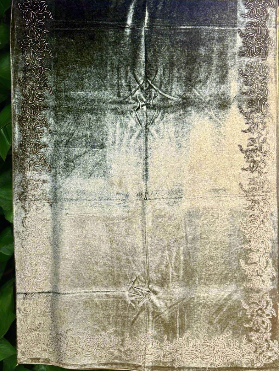 Exquisite Velvet stole with Swarovski work| Elegance for Winter – Famaza Couture