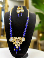 Tanjore Art Meenakari Kundan Rani Mala Set | Regal Bridal Necklace – Famaza Couture