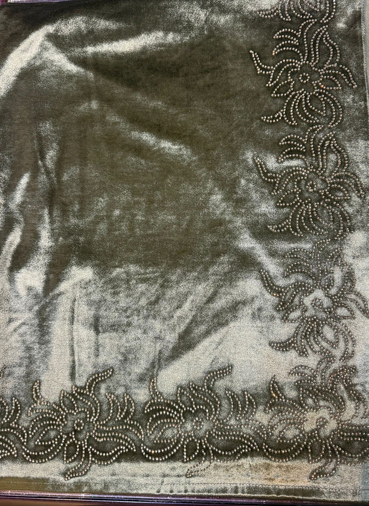 Exquisite Velvet stole with Swarovski work| Elegance for Winter – Famaza Couture