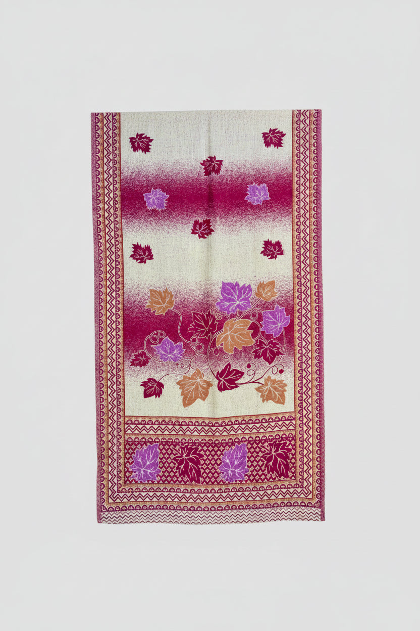 Kashmiri Woollen Weaved Scarf | Double-Sided Elegance for Winter – Famaza Couture