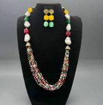 Bollywood Style Monalisa Stone & Crystal Beaded Mala Set | Regal Jewellery – Famaza Couture