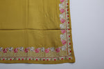 Kashmiri Rose Embroidered Pashmina Scarf/Shawl | Luxurious Aari Work – Famaza Couture