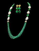 Bollywood Style Monalisa Stone & Crystal Beaded Mala Set | Regal Jewellery – Famaza Couture