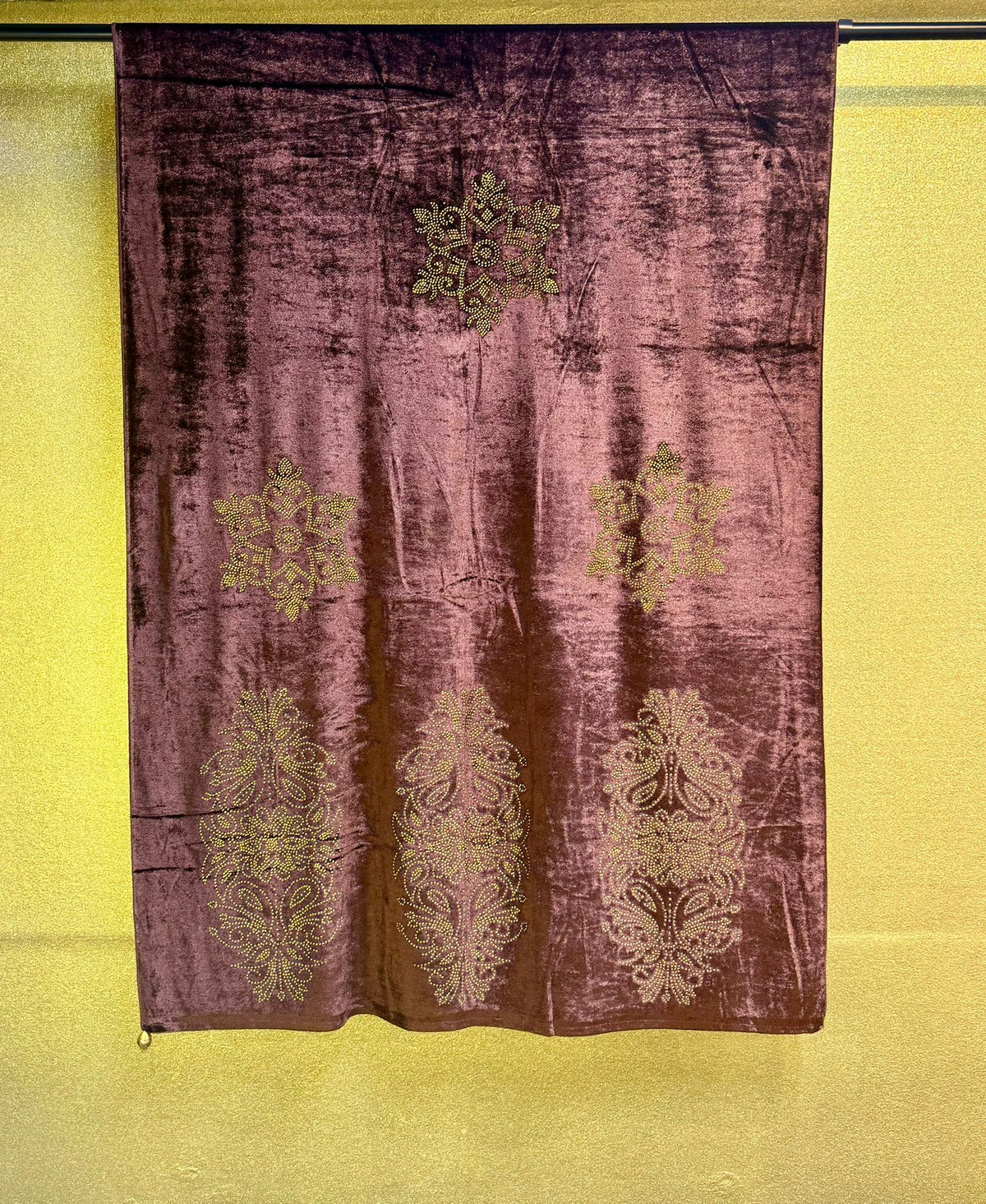 Exquisite Velvet stole with Swarovski work| Elegance for Winter – Famaza Couture