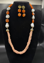 Bollywood Style Monalisa Stone & Crystal Beaded Mala Set | Regal Jewellery – Famaza Couture