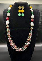 Bollywood Style Monalisa Stone & Crystal Beaded Mala Set | Regal Jewellery – Famaza Couture