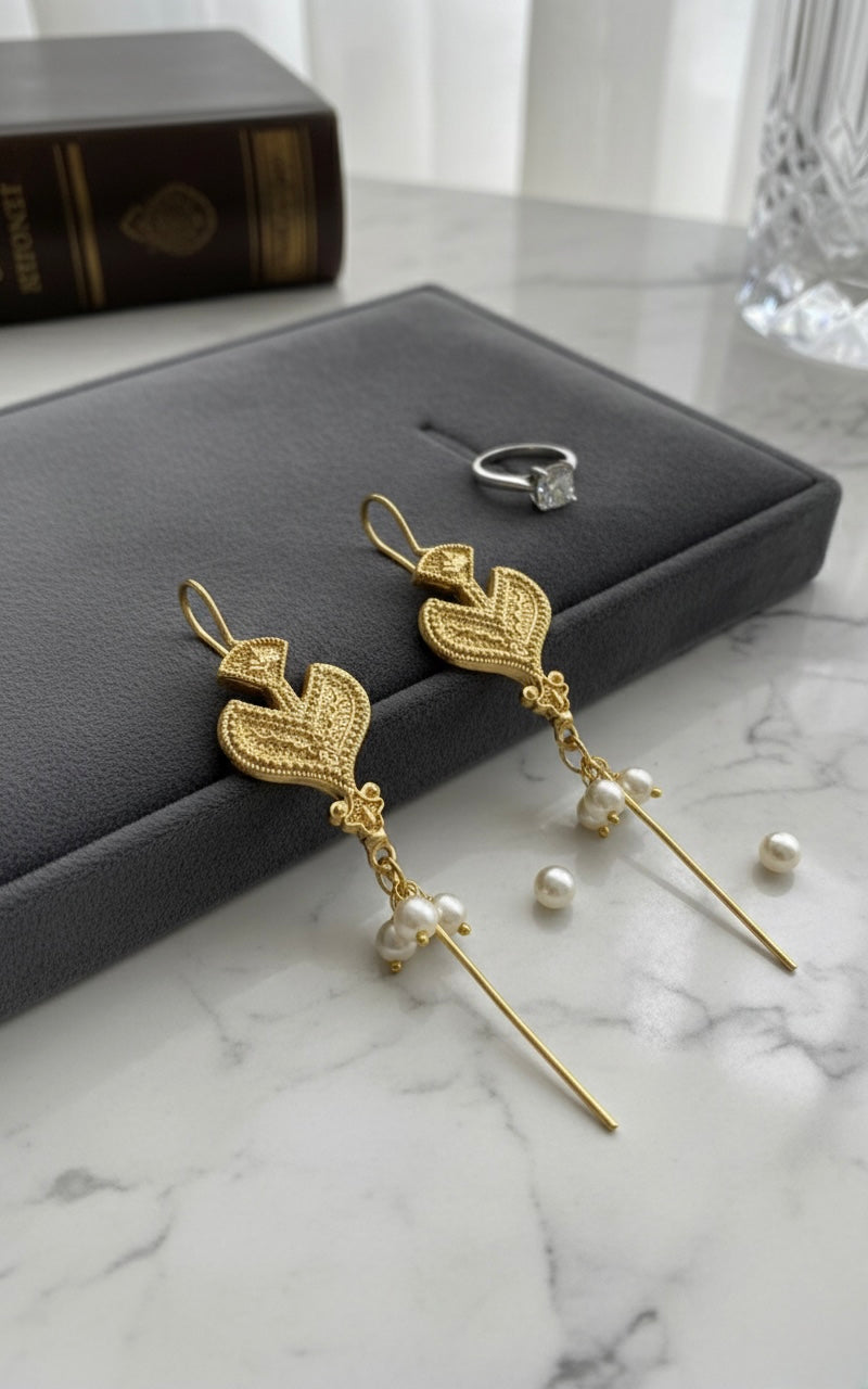 18K Gold Ear Crawlers - Posh English Jewellery Style London