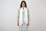 White Chiffon Dupatta with Double Lace Border – Lightweight Chunni, Scarf & Shawl for Women