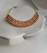Red Choker Necklace | Elegant Party & Bridal Jewellery – Famaza Couture