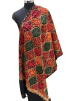 Kashmiri embroidered Scarf | Handcrafted Luxury Shawl & Stole – Famaza Couture