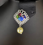 Peacock Pendants Set with earrings | Elegant brooch Design – Famaza Couture