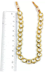 Gold plated Kundun sleek Choker Necklace set | Elegant Party & Bridal Jewellery – Famaza Couture