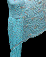 Georgette Saree with chikankari Keel Jaal Embroidery – Elegant Palla Work | Famaza Couture