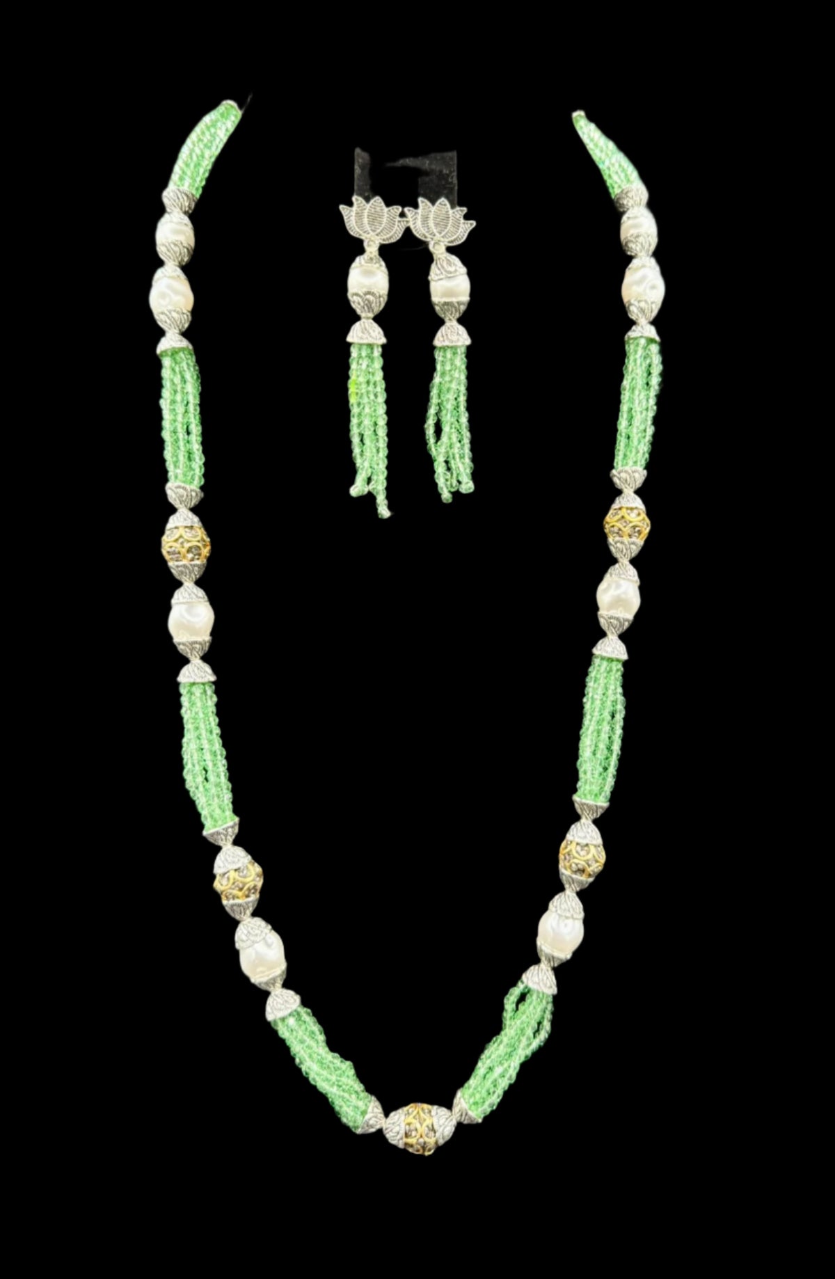 Real crystal beaded/MOP Mala Set | Regal Jewellery– Famaza Couture
