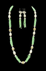 Real crystal beaded/MOP Mala Set | Regal Jewellery– Famaza Couture