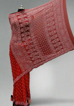 Full Jaal Chikankari Georgette Saree with Palla Keel Jaal Work – Elegant Ethnic Wear