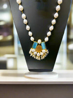 Mother of pearl & Mona lisa stone Mala Set | Regal Jewellery – Famaza Couture