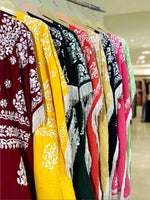 Azmat Chikankari Kaftan dress