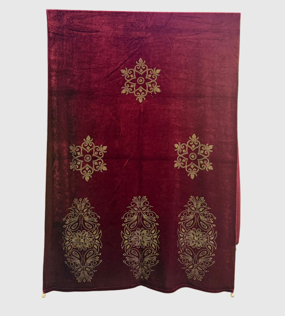 Exquisite Velvet stole with Swarovski work| Elegance for Winter – Famaza Couture