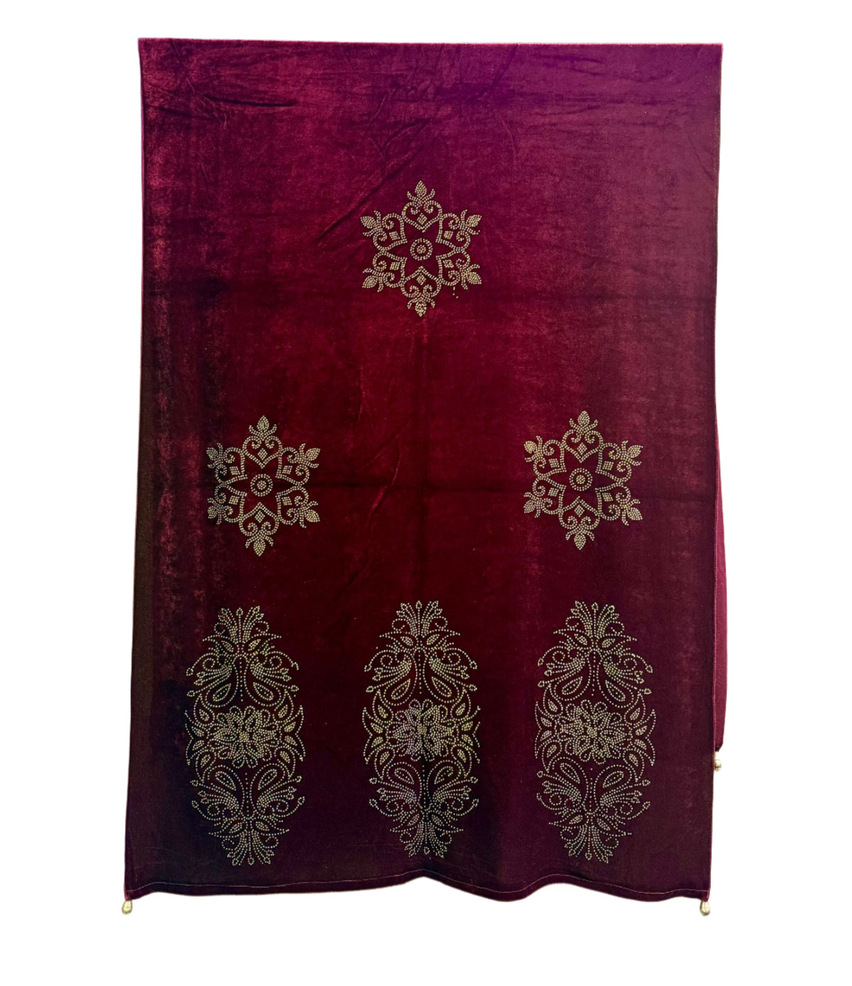 Exquisite Velvet stole with Swarovski work| Elegance for Winter – Famaza Couture