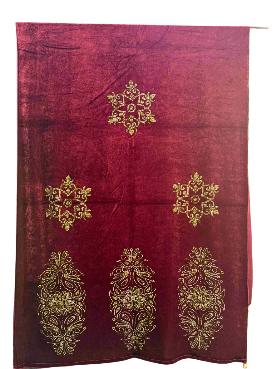 Exquisite Velvet stole with Swarovski work| Elegance for Winter – Famaza Couture