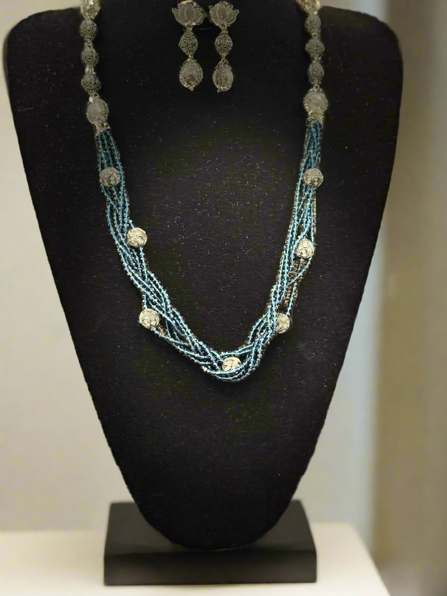 Fusion Twisted Layer Beaded Mala Set | Regal Jewellery – Famaza Couture