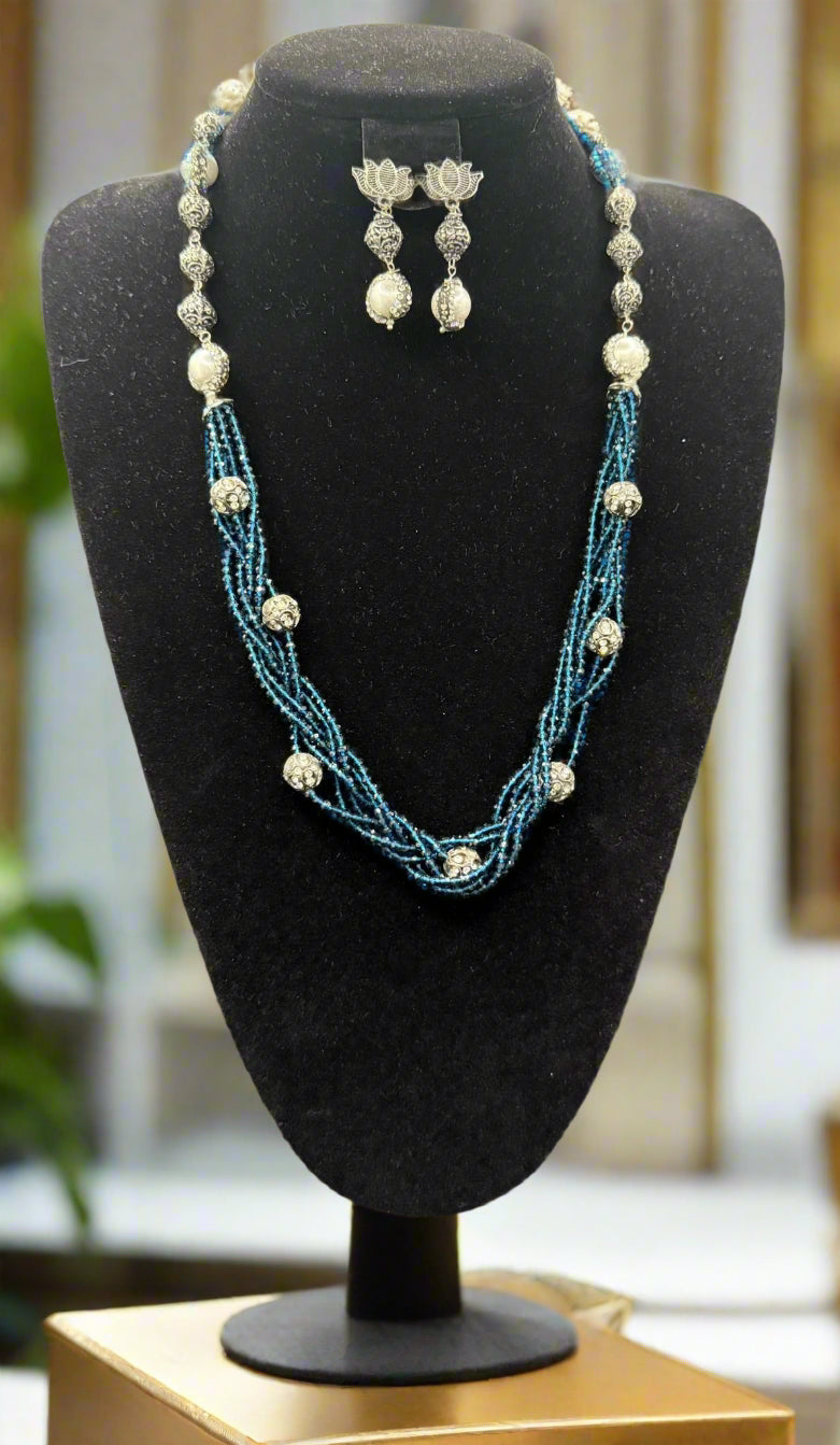 Fusion Twisted Layer Beaded Mala Set | Regal Jewellery – Famaza Couture