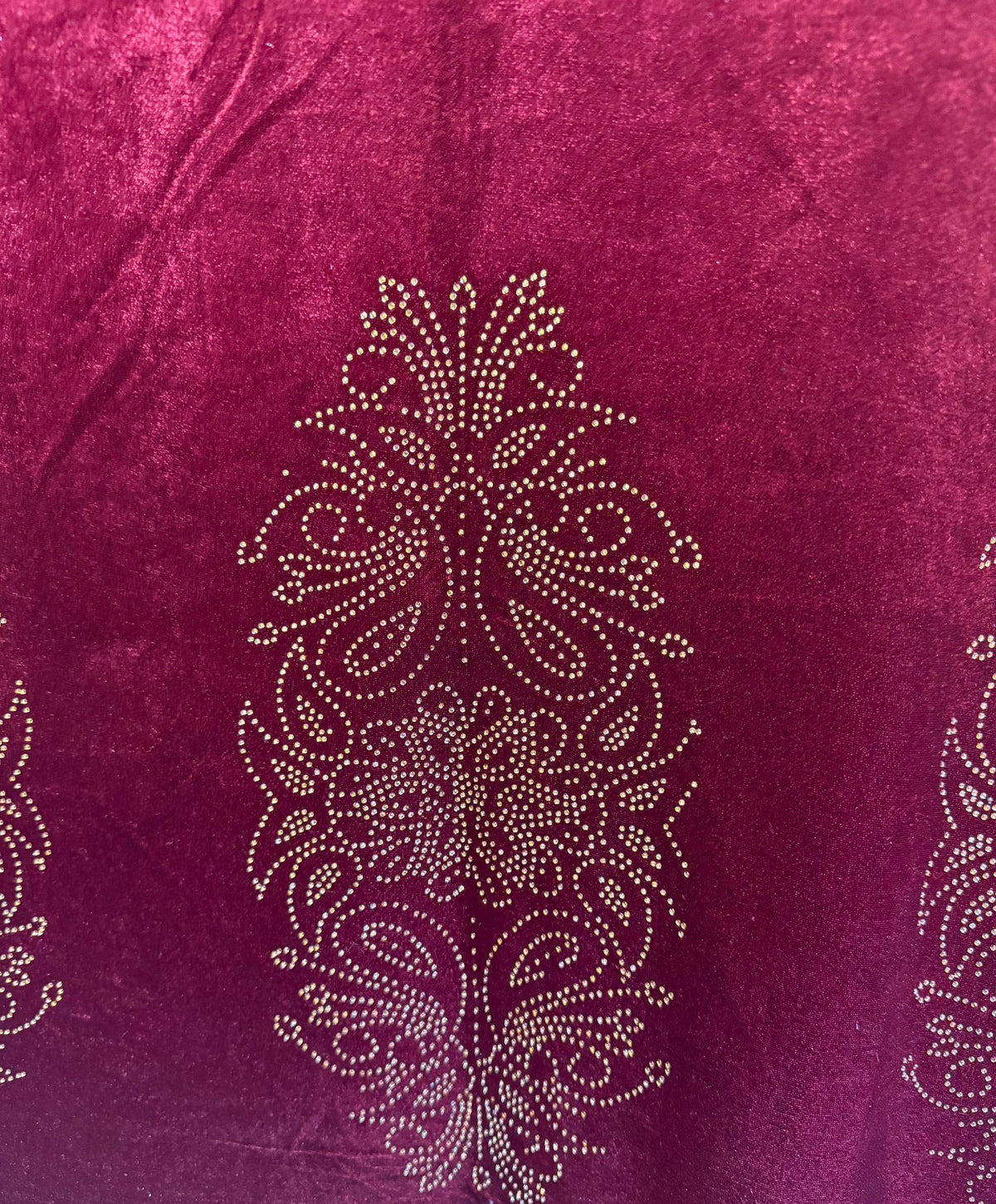 Exquisite Velvet stole with Swarovski work| Elegance for Winter – Famaza Couture