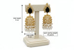 Royal Monalisa Stone & Coin Golden Earrings | Bridal & Partywear Wembley