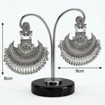 Oxidised Chandbaali Statement Earrings – Handcrafted Bridal Jewellery