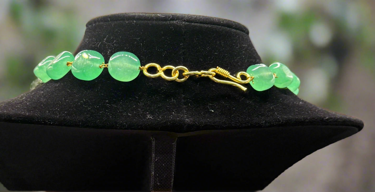 Bollywood Style Monalisa Stone & Crystal Beaded Mala Set | Regal Jewellery – Famaza Couture