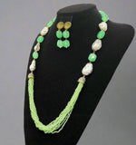 Bollywood Style Monalisa Stone & Crystal Beaded Mala Set | Regal Jewellery – Famaza Couture