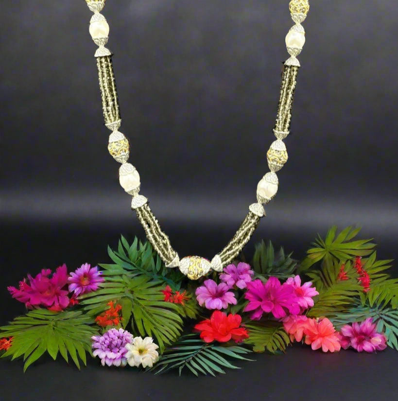 Real crystal beaded/MOP Mala Set | Regal Jewellery– Famaza Couture