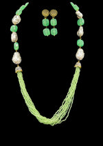 Bollywood Style Monalisa Stone & Crystal Beaded Mala Set | Regal Jewellery – Famaza Couture