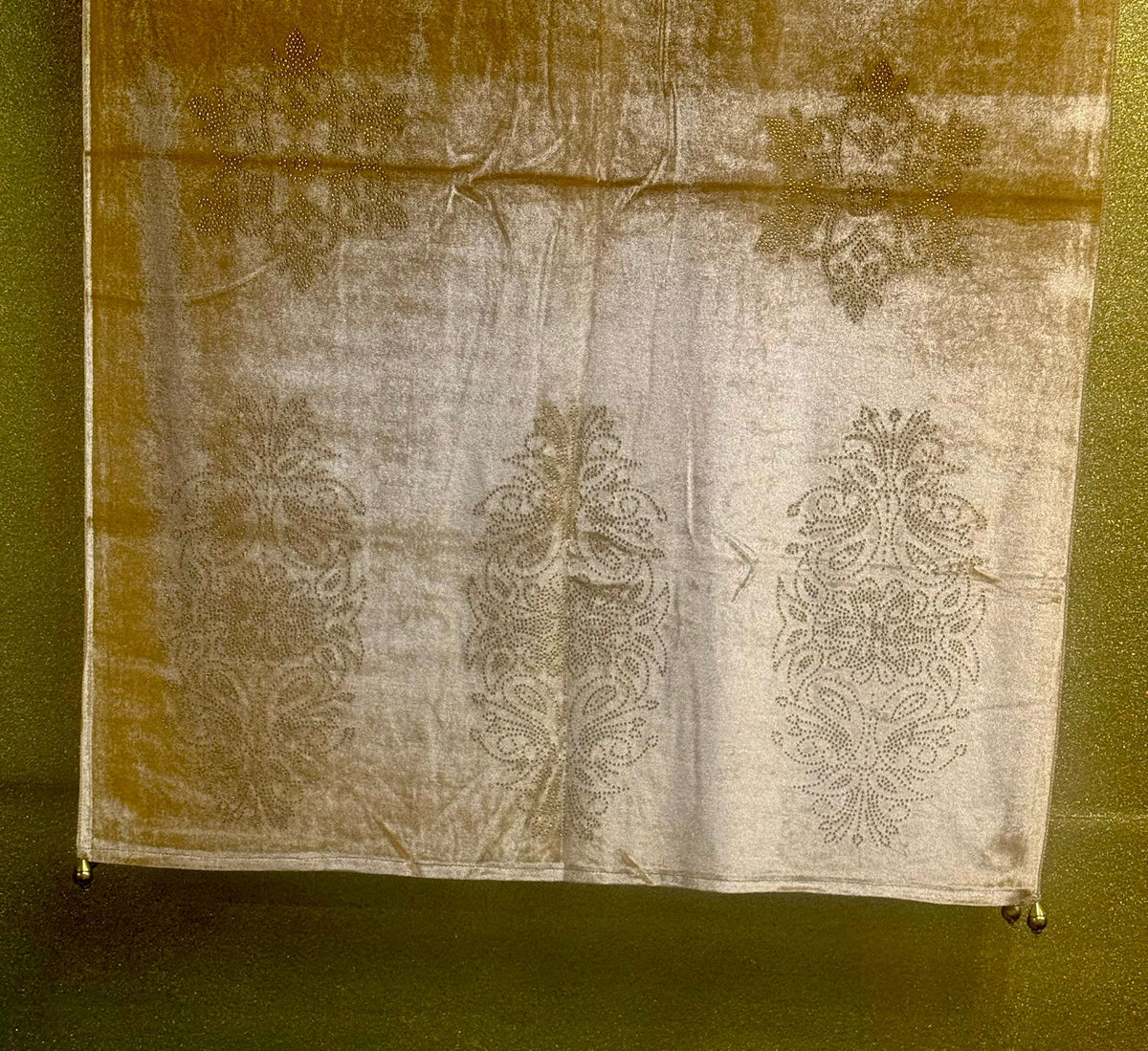 Exquisite Velvet stole with Swarovski work| Elegance for Winter – Famaza Couture