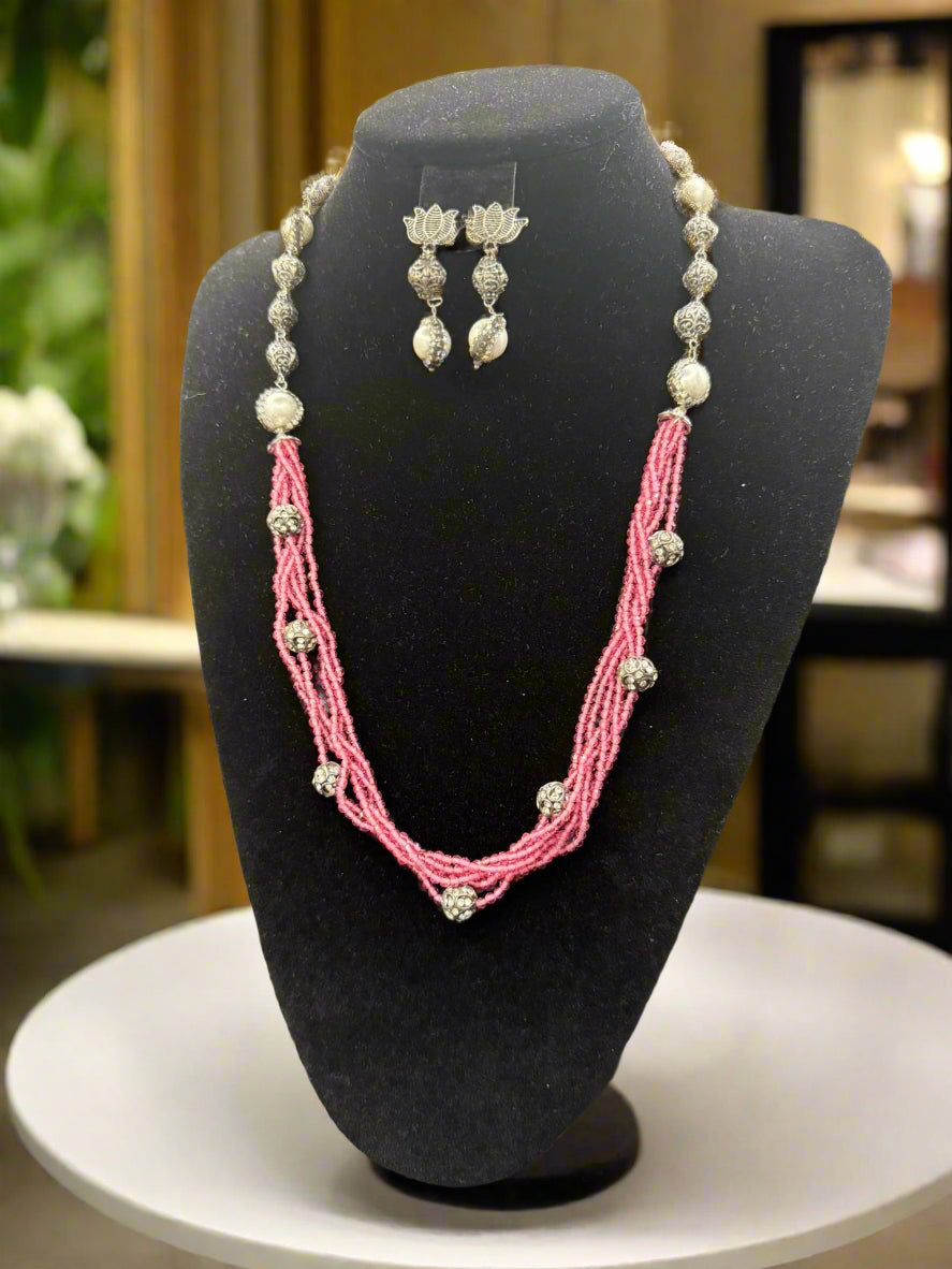 Fusion Twisted Layer Beaded Mala Set | Regal Jewellery – Famaza Couture