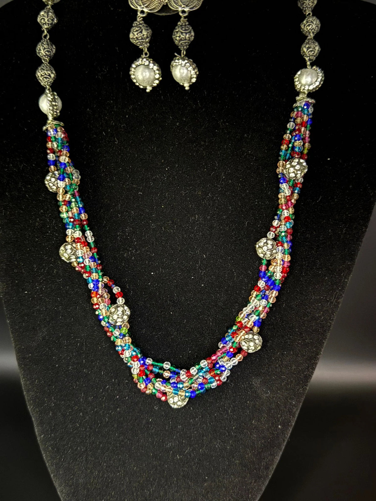 Fusion Twisted Layer Beaded Mala Set | Regal Jewellery – Famaza Couture