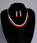Artificial American diamond choker necklace set| Elegant jewellery Famaza couture