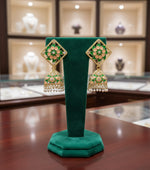 Meenakari stud Jhumka Earrings | Lightweight Handcrafted Jewellery – Famaza Couture