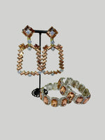 Rose Gold Sapphire Earrings