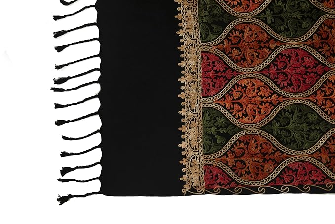Kashmiri embroidered Scarf | Handcrafted Luxury Shawl & Stole – Famaza Couture
