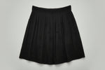 Gray skirt with floral embroidery on a light gray background