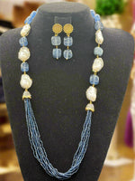 Bollywood Style Monalisa Stone & Crystal Beaded Mala Set | Regal Jewellery – Famaza Couture