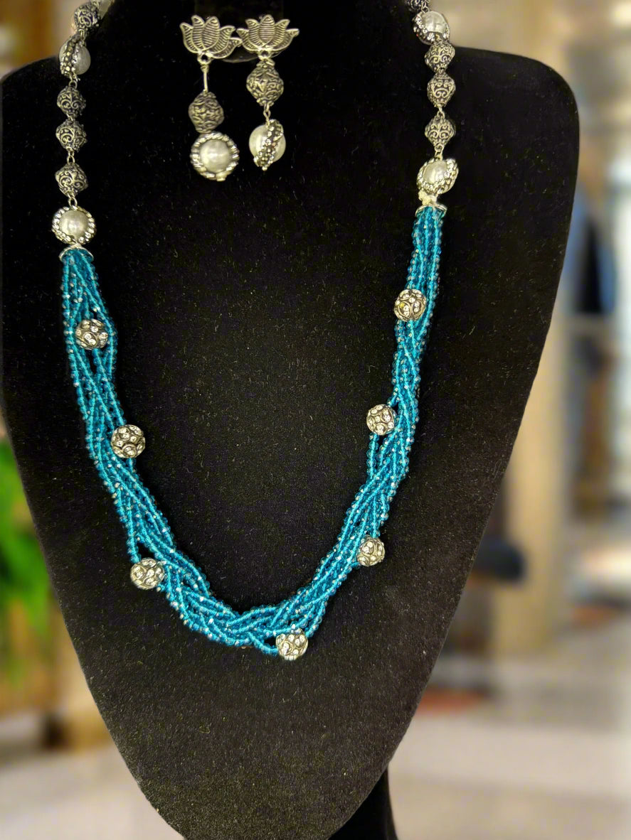 Fusion Twisted Layer Beaded Mala Set | Regal Jewellery – Famaza Couture