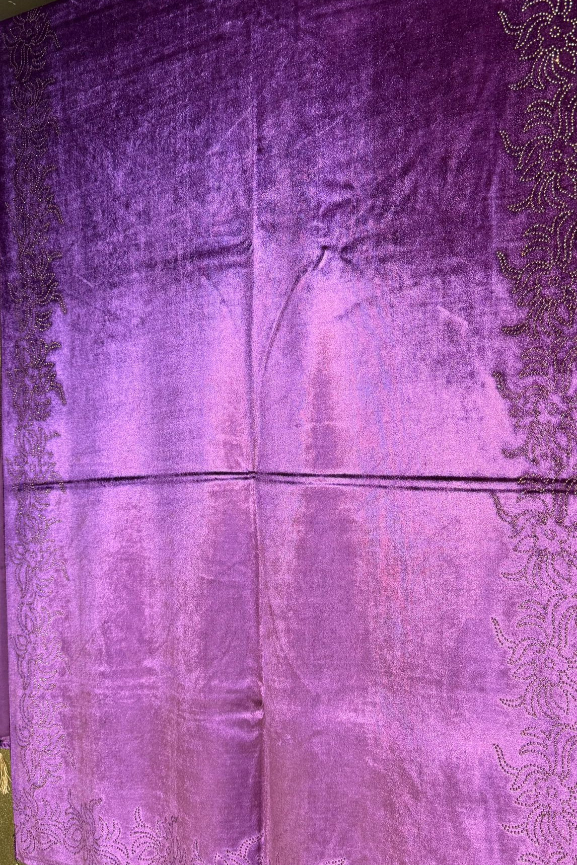 Exquisite Velvet stole with Swarovski work| Elegance for Winter – Famaza Couture