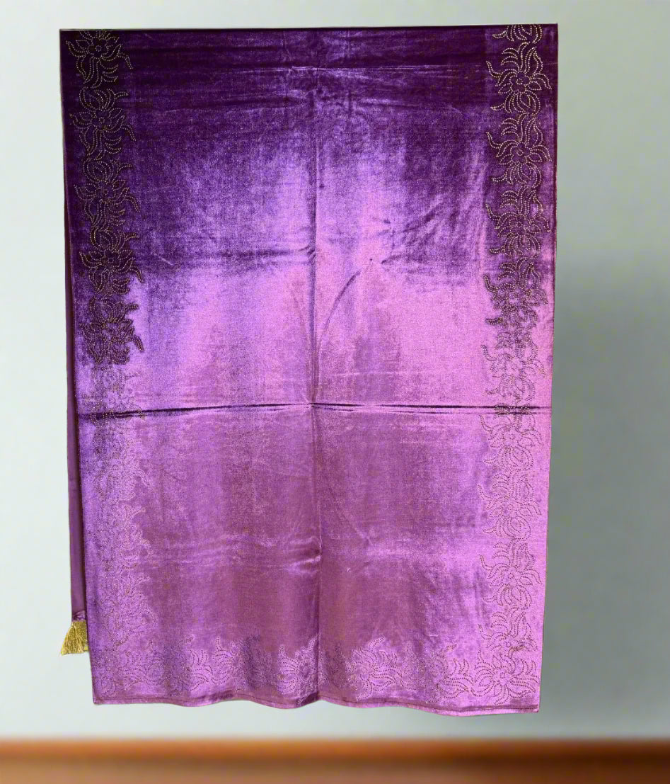Exquisite Velvet stole with Swarovski work| Elegance for Winter – Famaza Couture